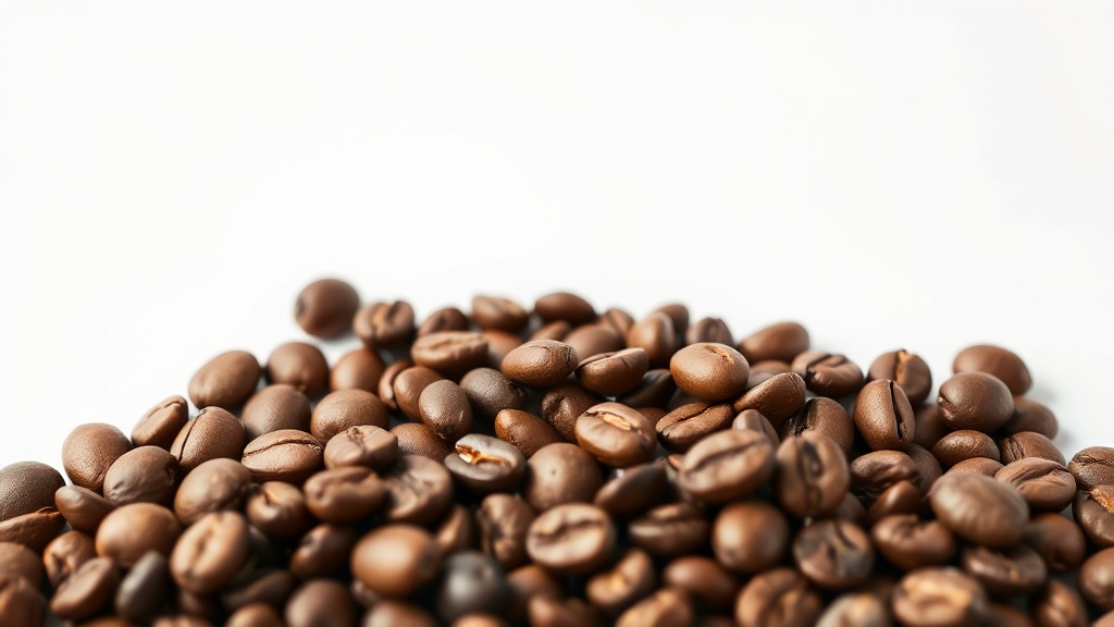 다양한 로스팅 단계의 원두들이 나열되어 질감 차이를 보여주는 모습